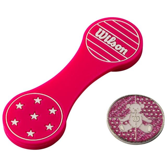 [2024年モデル] ウィルソン　BEAR ベア シリコン クリップマーカー WBCM-2418 ピンク