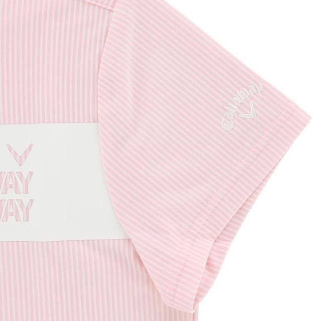 Callaway GOLF ストライプ柄 ジャカード 半袖 ポロシャツ view3