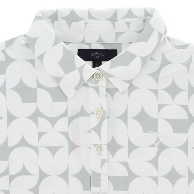 Callaway GOLF 幾何学柄 鹿の子 半袖 ポロシャツ view2