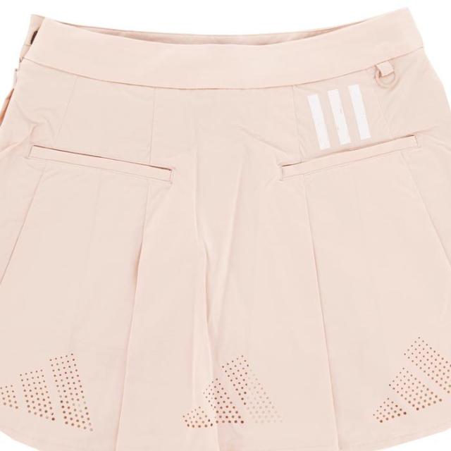 adidas GOLF ロゴパンチング ストレッチ インナーパンツ一体型 プリーツ スカート view3