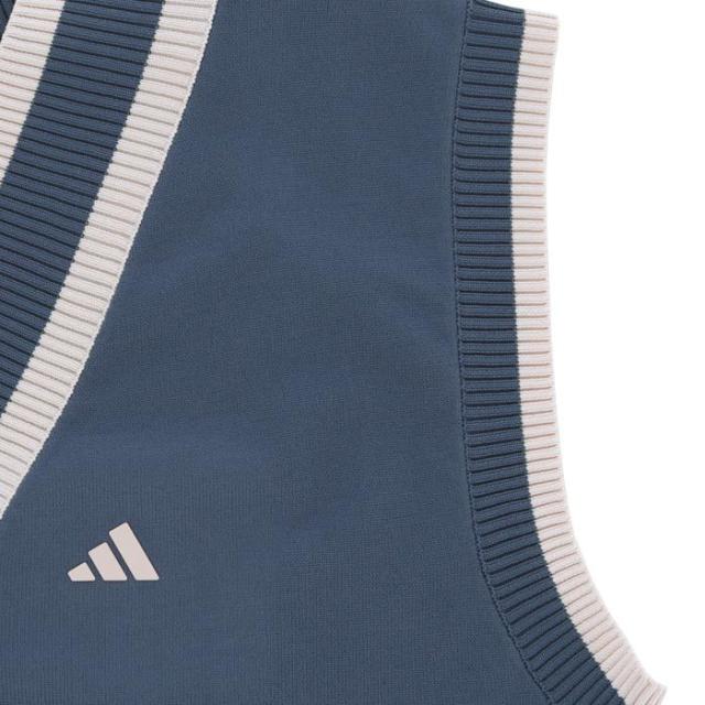 adidas GOLF マルチパターン 編地切替 Vネック ニット ベスト view3