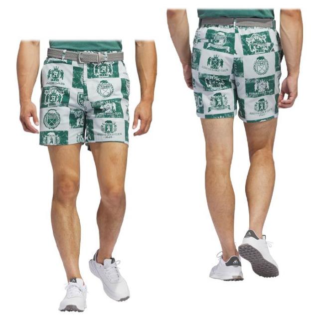 adidas GOLF GO-TO 総柄 グラフィックプリント ストレッチ ショートパンツ view1