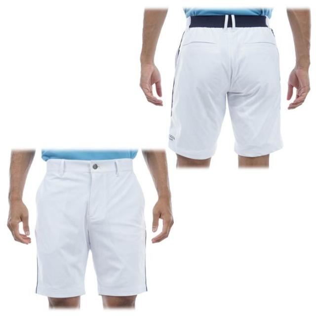 TOMMY HILFIGER GOLF ロゴプリント サイドライン ドットメッシュ ストレッチ ショートパンツ view1