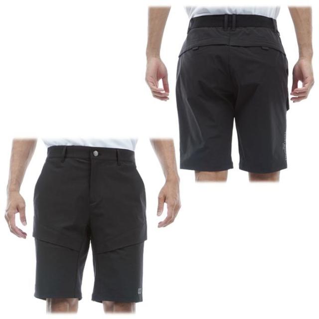 TOMMY HILFIGER GOLF 撥水 ロゴプリント ストレッチ ハイブリッド ショートパンツ view1