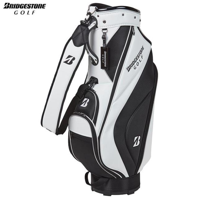 [2024年モデル] ブリヂストン メンズ 軽量 ベーシックモデル キャディバッグ CBG422 WK ホワイト/ブラック