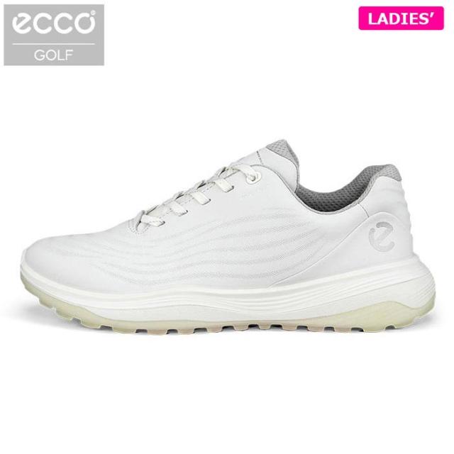 [2024年モデル] ecco エコー レディース LT1 エルティーワン レース スパイクレス ゴルフシューズ 132753 01007 WHITE