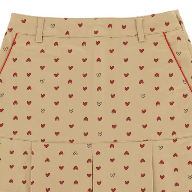 Callaway GOLF ラブキャロウェイ ハートプリント 総柄 裾プリーツ スカート view2