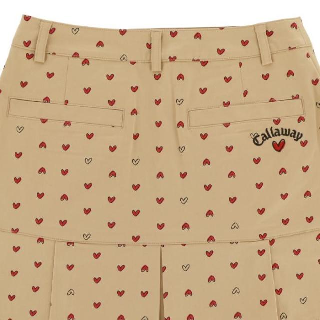 Callaway GOLF ラブキャロウェイ ハートプリント 総柄 裾プリーツ スカート view3