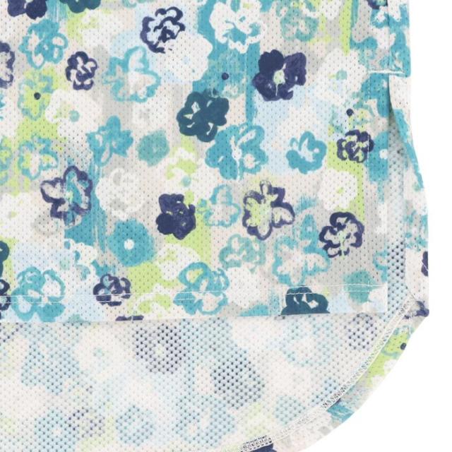 Callaway GOLF 鹿の子 小花柄プリント メッシュ生地 バンドスリーブ ポロシャツ view5