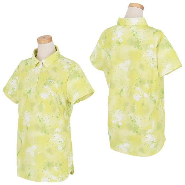 Callaway GOLF 鹿の子 総柄 スプレーフラワープリント 半袖 ポロシャツ view1