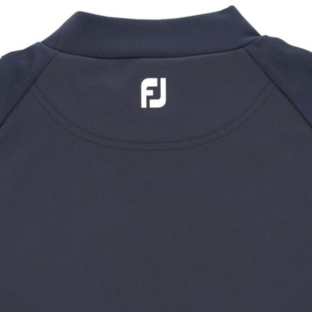 FootJoy GOLF ビッグロゴプリント カモフラージュ ストレッチ 半袖 モックネックシャツ view3