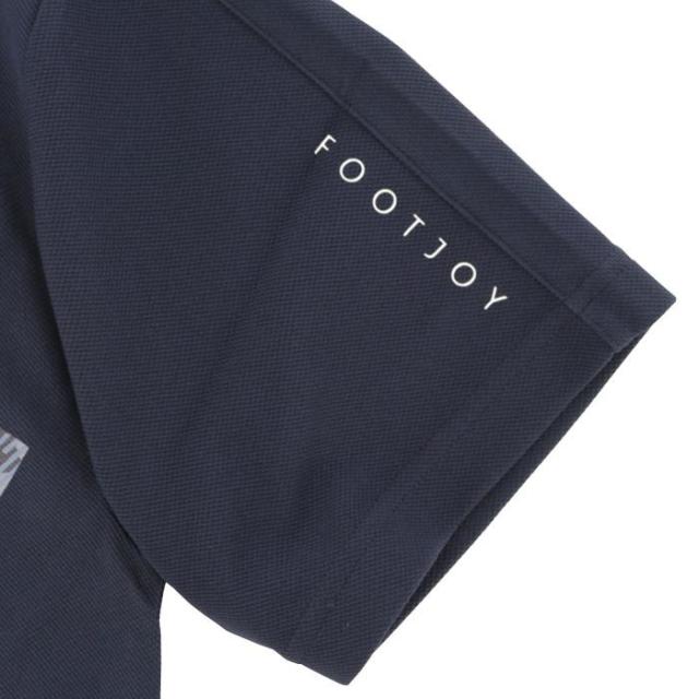 FootJoy GOLF ビッグロゴプリント カモフラージュ ストレッチ 半袖 モックネックシャツ view4