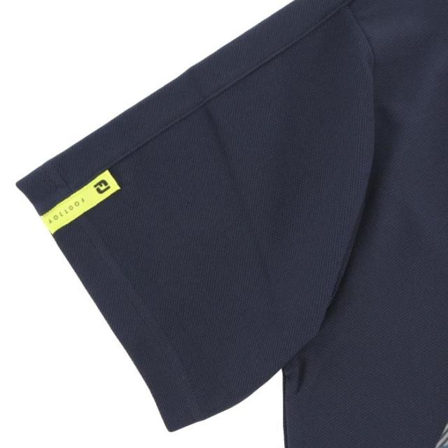 FootJoy GOLF ビッグロゴプリント カモフラージュ ストレッチ 半袖 モックネックシャツ view5