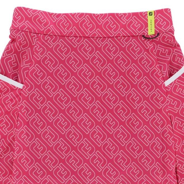 FootJoy GOLF アウトラインロゴプリント 総柄 メッシュ生地 インナーパンツ一体型 スカート view3