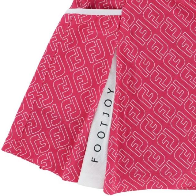 FootJoy GOLF アウトラインロゴプリント 総柄 メッシュ生地 インナーパンツ一体型 スカート view5