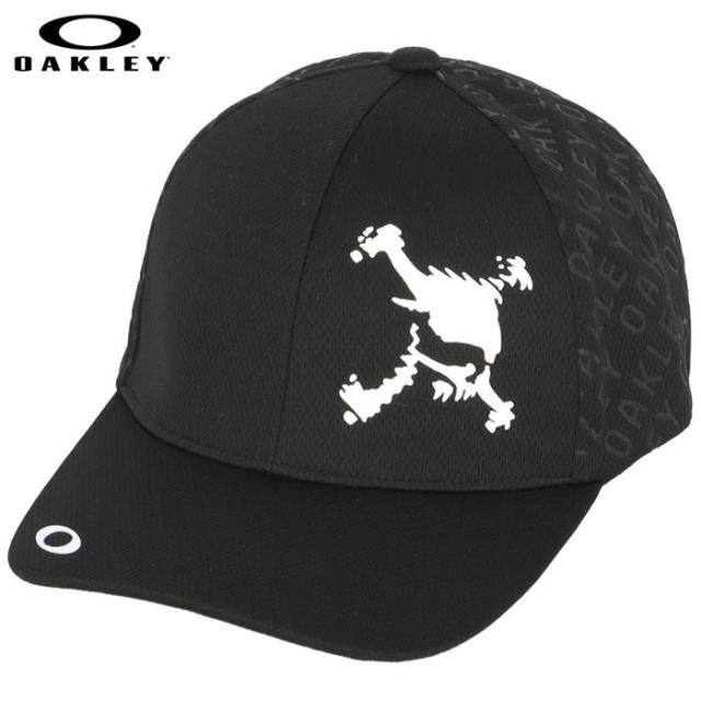 [2024年モデル] オークリー メンズ SKULL HDF CAP 24.0 エンボスロゴ キャップ FOS901700 02E ブラックアウト