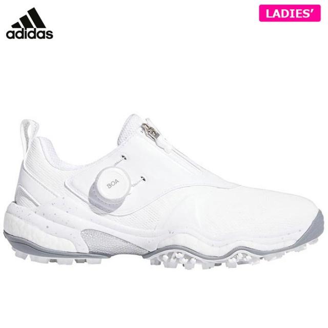 [2024年モデル] アディダス レディース W CODECHAOS BOA 25 コードカオス 25 ボア スパイクレス ゴルフシューズ NKZ95 IE3447 フットウェアホワイト/シルバーメタリック/グレーツー