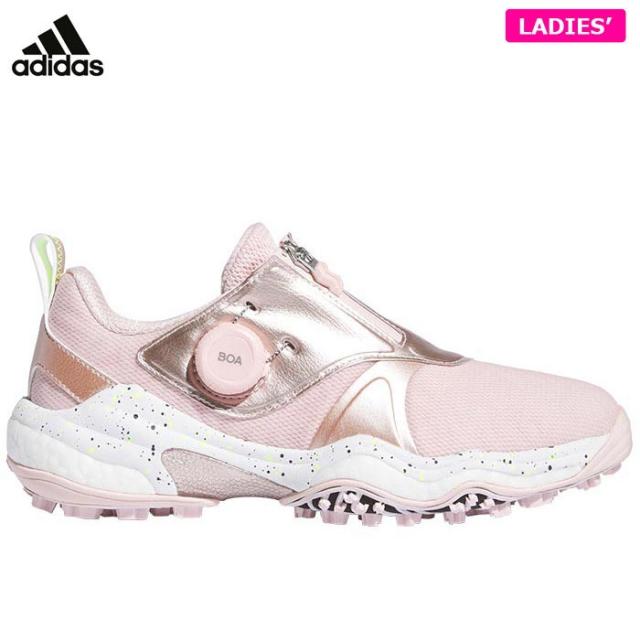 [2024年モデル] アディダス レディース W CODECHAOS BOA 25 コードカオス 25 ボア スパイクレス ゴルフシューズ NKZ95 IG8752 サンディーピンク/コアブラック/サンディーピンクメタリック