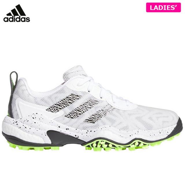 [2024年モデル] アディダス レディース W CODECHAOS 25 コードカオス 25 スパイクレス ゴルフシューズ NKZ94 IE3448 フットウェアホワイト/コアブラック/ルシッドレモン