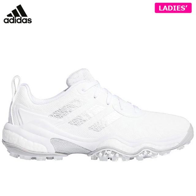 [2024年モデル] アディダス レディース W CODECHAOS 25 コードカオス 25 スパイクレス ゴルフシューズ NKZ94 ID8730 フットウェアホワイト/シルバーメタリック/グレーツー