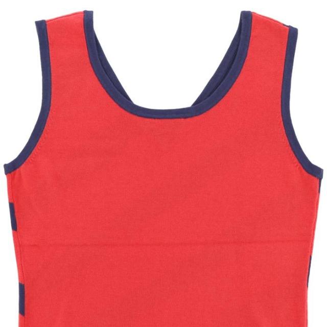 Kappa GOLF ロゴ刺繍 ストライプ柄 Vネック ニット ベスト view3