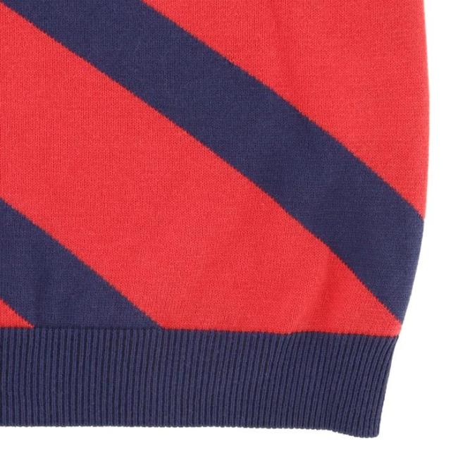 Kappa GOLF ロゴ刺繍 ストライプ柄 Vネック ニット ベスト view4
