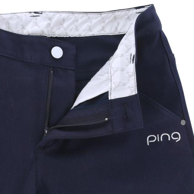 PING GOLF ストレッチ バックロゴ刺繍 ツイル 5ポケット ロングパンツ view4