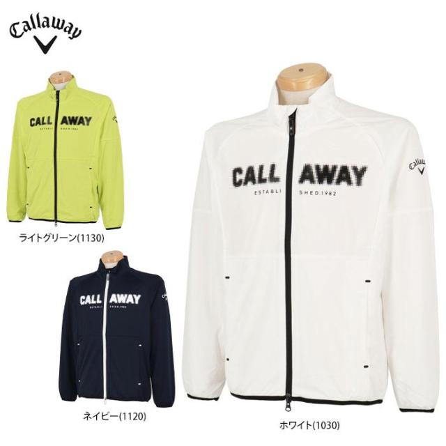 Callaway GOLF ロゴプリント メッシュ裏地 スターストレッチ 収納袋付き 長袖 フルジップ ブルゾン