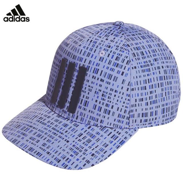 [2024年モデル] アディダス メンズ ジオメトリック柄 スリーストライプス キャップ JTW33 IT5276 ブルースパーク