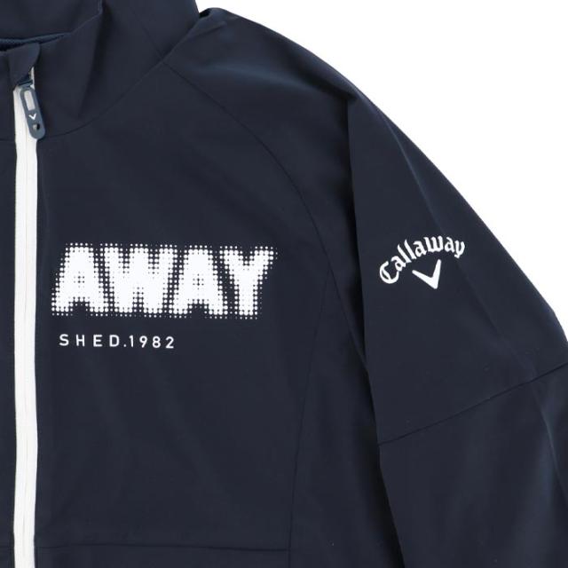 Callaway GOLF ロゴプリント メッシュ裏地 スターストレッチ 収納袋付き 長袖 フルジップ ブルゾン view3