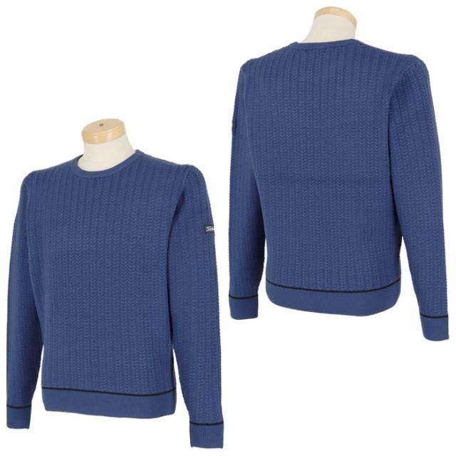 Titleist GOLF ヘリンボーン編み 長袖 クルーネック セーター view1