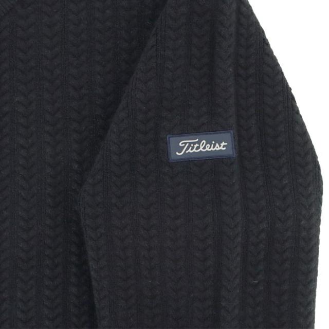 Titleist GOLF ヘリンボーン編み 長袖 クルーネック セーター view3