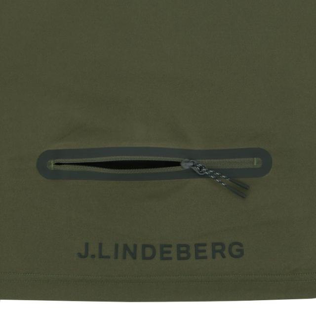 J.LINDEBERG GOLF 保温 サイドメッシュ切替 長袖 ハーフジップ モックネックシャツ view3