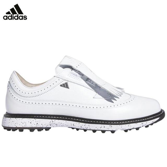 [2024年モデル] アディダス ユニセックス MC87 BOA ボア スパイクレス ゴルフシューズ NJY49 IH4819 フットウェアホワイト/アイアンメタリック/コアブラック