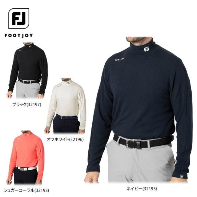 FootJoy GOLF 起毛生地 保温 長袖 モックネックシャツ