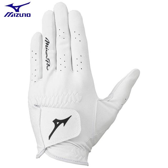 [2024年モデル] ミズノ メンズ Mizuno Pro ミズノプロ ゴルフグローブ 5MJML453 01 ホワイト