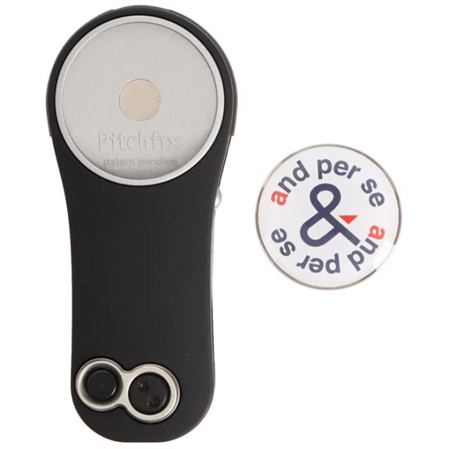 and per se GOLF マーカー付き ワンプッシュオープン型 グリーンフォーク view1