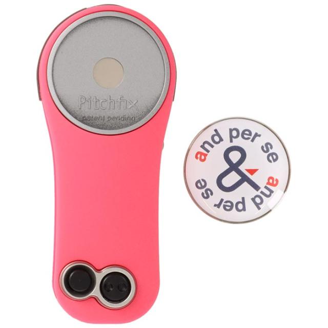 and per se GOLF マーカー付き ワンプッシュオープン型 グリーンフォーク view1