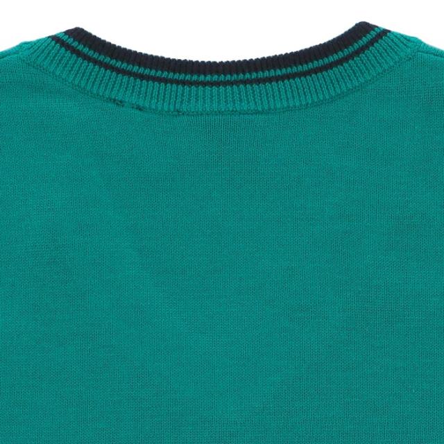 FootJoy GOLF ロゴ刺繍 編地切替 長袖 Vネック セーター view3