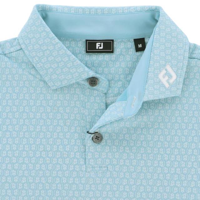 FootJoy GOLF 総柄プリント 裏起毛 4WAYストレッチ 長袖 ポロシャツ view2