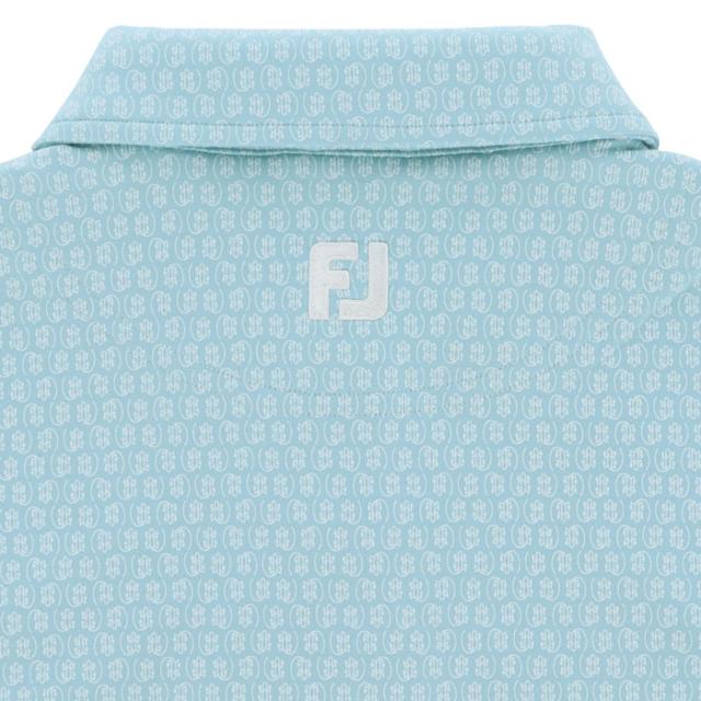 FootJoy GOLF 総柄プリント 裏起毛 4WAYストレッチ 長袖 ポロシャツ view3