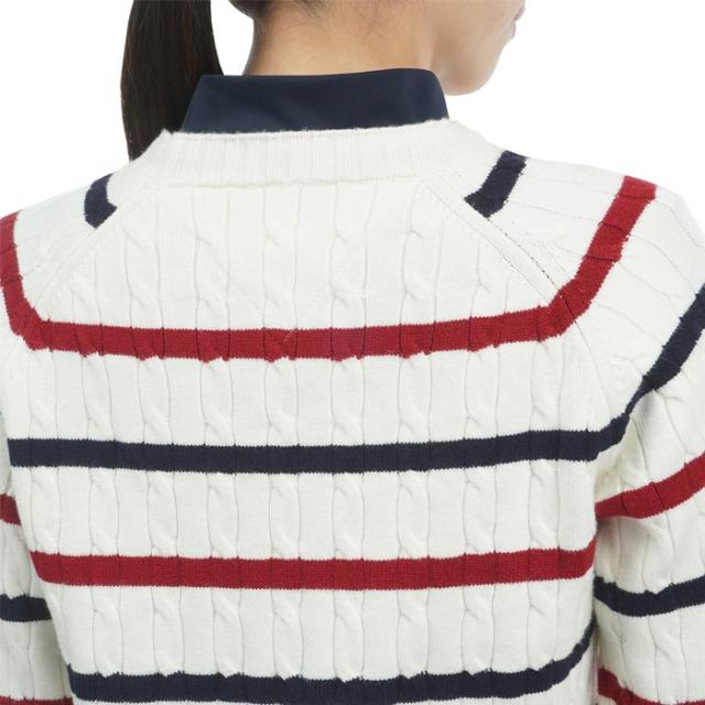 TOMMY HILFIGER GOLF ケーブル編み 長袖 クルーネック セーター view3