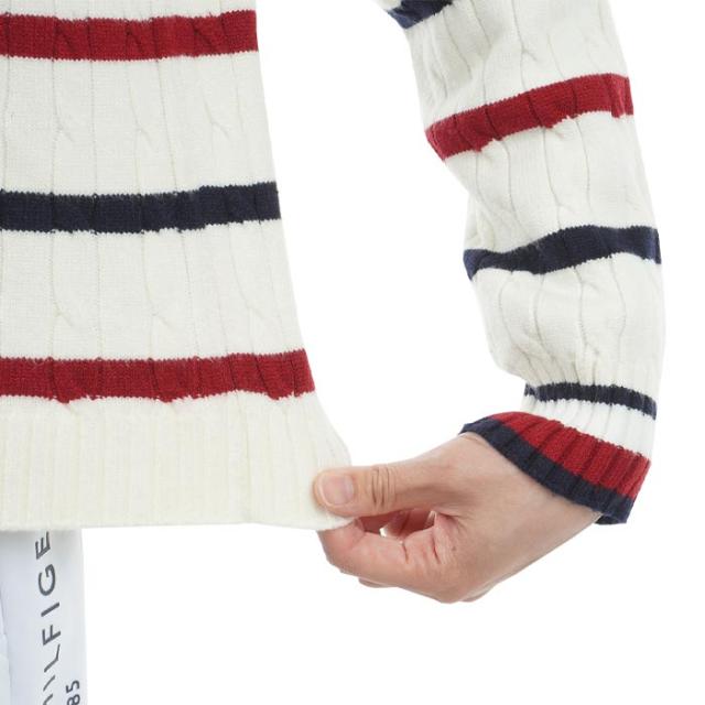 TOMMY HILFIGER GOLF ケーブル編み 長袖 クルーネック セーター view5