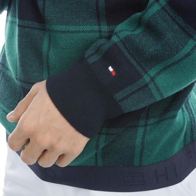 TOMMY HILFIGER GOLF ロゴジャガード バッファローチェック柄 長袖 クルーネック セーター view3