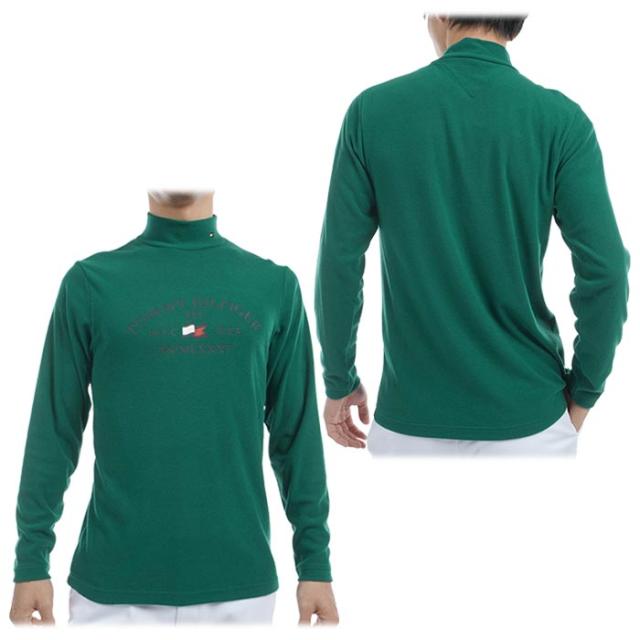 TOMMY HILFIGER GOLF アーチロゴプリント ストレッチ 長袖 ハイネックシャツ view1