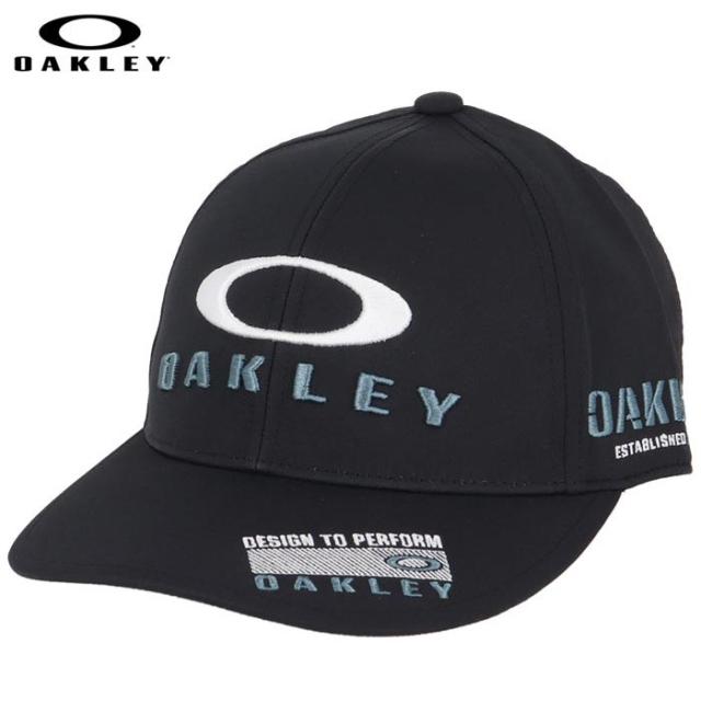 [2024年モデル] オークリー メンズ FIXED CAP FA 24.0 立体刺繍ロゴ キャップ FOS901825 02E ブラックアウト