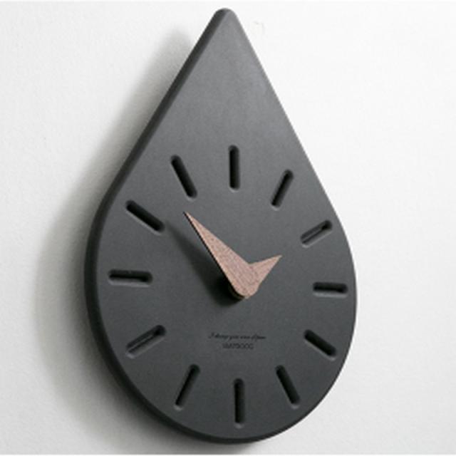 人気ブランド ドロップ 北欧 シンプル モダンブラック グレー 時計 インテリア Clock クロック 壁掛け ウォール ウォッチ オシャレ 最新の激安 Olsonesq Com