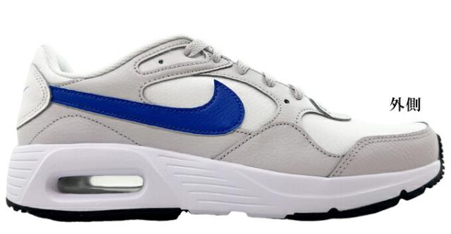 スニーカー メンズ ナイキ エアマックス SC CW4555 020 バストグレー/レーサーブルー 25.0~28.0cm NIKE AIR MAX SC ローカット 靴 シューズ 軽量 カジュアル タウン 男性 紳士 男子 学生