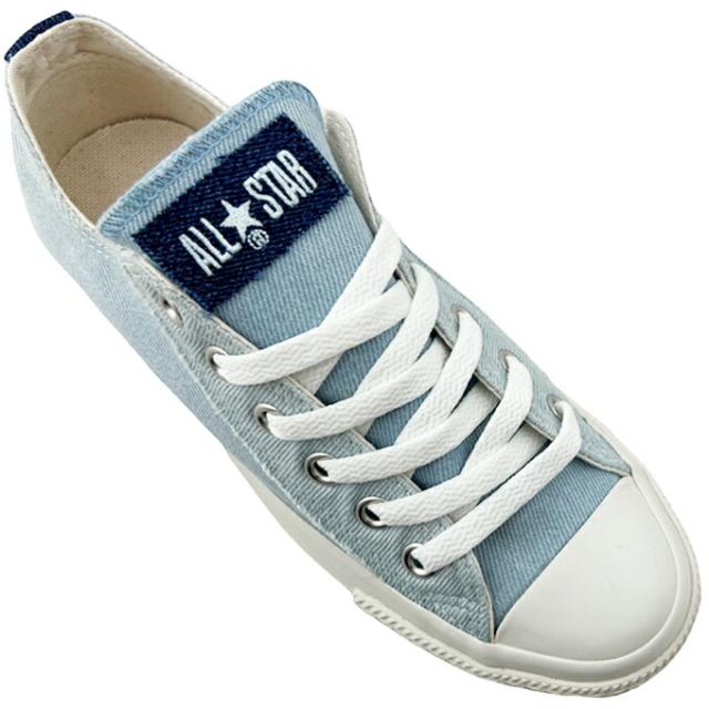 スニーカー レディース コンバース オールスター PLTS デニム OX ライトブルー 22.0~25.0cm CONVERSE ALL STAR PLTS DENIM OX ローカット OXカット 女性 婦人 学生 タウン カジュアル