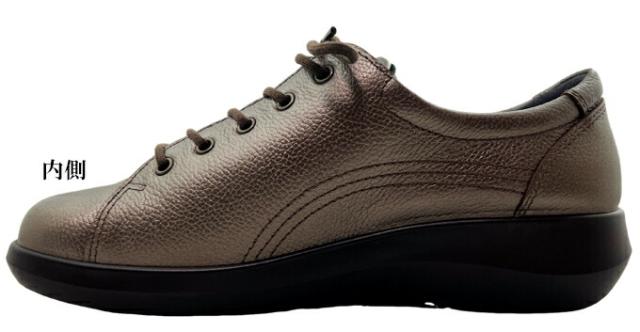 ウォーキングシューズ レディース アキレス ソルボ C 557 幅広 4E おしゃれ 快適 ワイド ブロンズ 22.0~25.0cm Achilles・SORBO 撥水 サイドファスナー カジュアル コンフォートシューズ ウォーキング 旅行 お出かけ 本革 牛革 レザー クッション性 女性 婦人 ASC5570